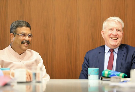 Pradhan Appeals to Australian Minister for Skill and Training for Fostering Closer Links between India and Australia